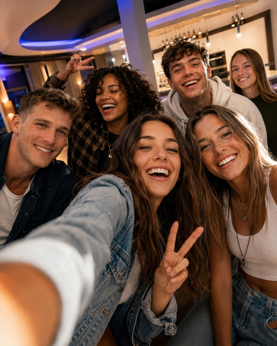 Junge Menschen treffen sich bei Meet Leo in lockerer Atmosphäre